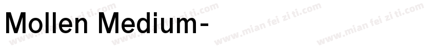 Mollen Medium字体转换